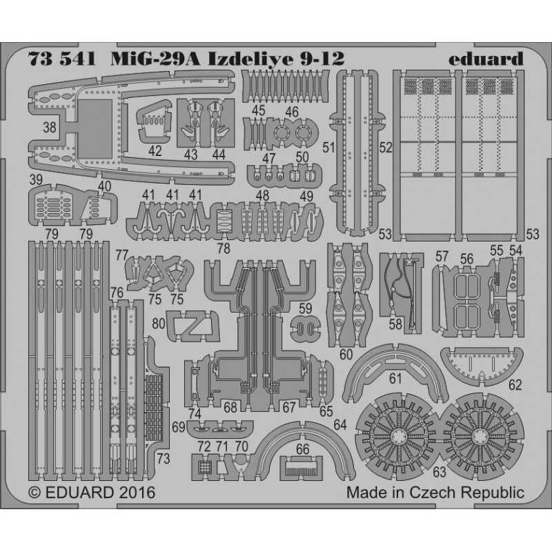 ED73541 Mikoyan MiG-29A Fulcrum Izdeliye 9-12 (designed to be used with Trumpeter kits)