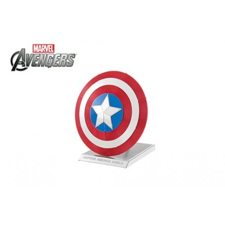 MetalEarth: AVENGERS / CAPTAIN SHIRT AMERICA 5.8x3.5x5.3cm, metal 3D model with 2 sheets, on card 12x17cm, 14+