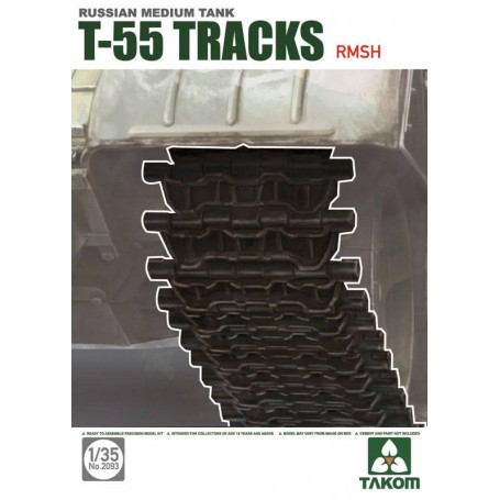 Soviet T-55 Tracks RMSh (rubber metallic hinge type) 