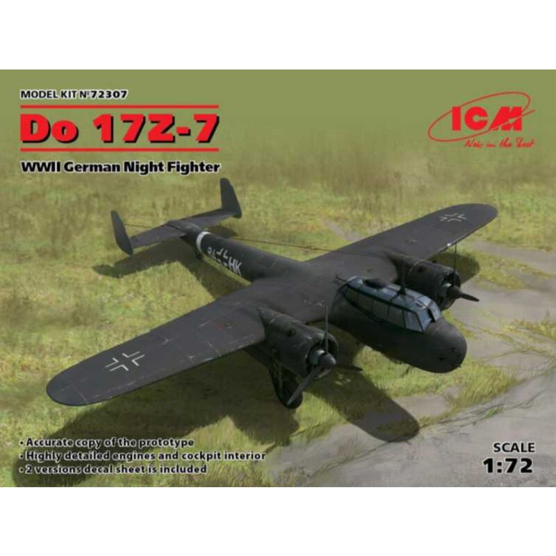Dornier Do-17Z-7 WWII German Night Fighter Model kit