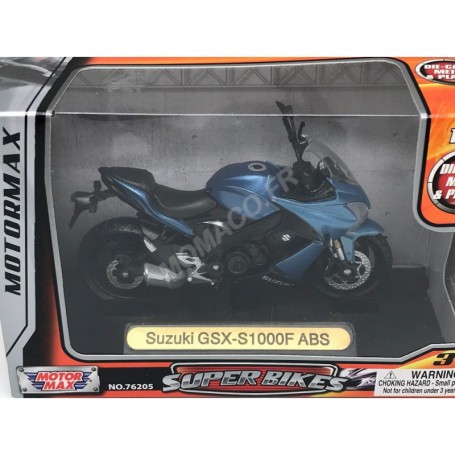 SUZUKI GSX-S1000F ABS 2015 BLUE Die-cast motorcycle