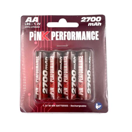 Pink Performance Batteries R6-AA Ni-Mh 2700Mah (4) 50x14mm 120g 
