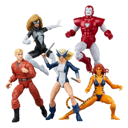 Marvel Legends pack 5 figures The West Coast Avengers Exclusive 15 cm Action Figure 
