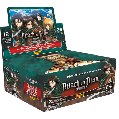 Panini Attack on Titan TCG Boxes of 24 Boosters of 12 Cards 