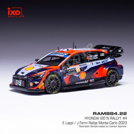 HYUNDAI I20 N 4 LAPPI/FERM RALLYE WRC1 MONTE CARLO 2023 Die-cast 