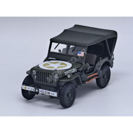 CLOSED JEEP "JUNE 6, 1944 - D-DAY" 80TH ANNIVERSARY EDITION Die-cast 