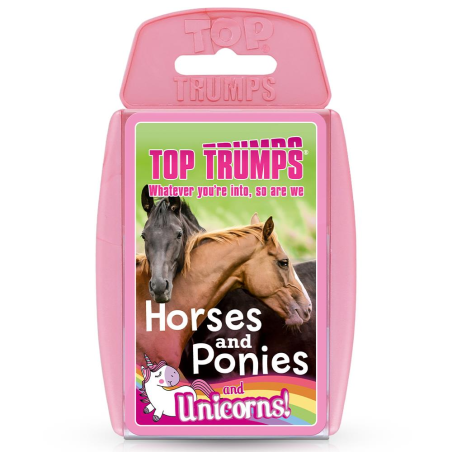 Winning Moves Horses Ponies and Unicorn - Top Trumps English 