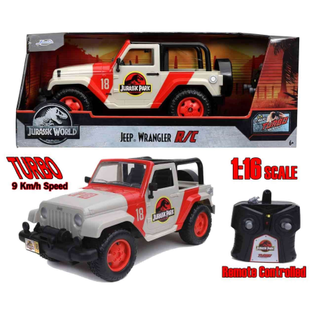 Jurassic Park - Jeep Wrangler 1:16 Model With Remote Control 