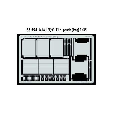 M1A1 IFF/CIF Id panels Iraq (designed to be assembled with model kits from Dragon and Tamiya) 