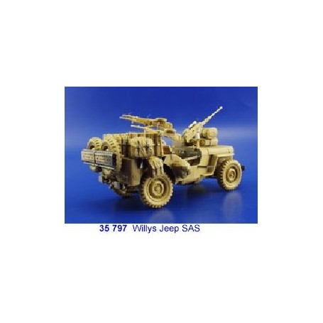 SAS Willys Jeep (designed to be assembled with model kits from Tamiya TA35033) 