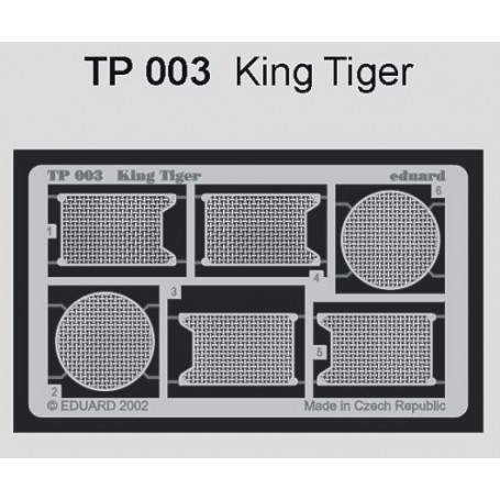 King Tiger grills (designed to be assembled with model kits from Tamiya) Superdetail kits for military 
